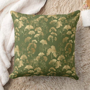 Cojín Decorativo Elegante patrón de jardín de Ginkgo