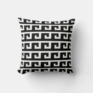 Cojín Decorativo Elegante patrón en blanco y negro