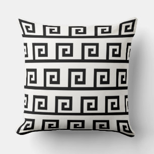 Cojín Decorativo Elegante patrón en negro y blanco