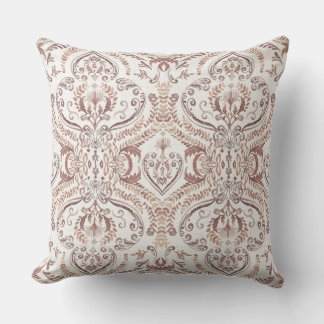 Cojín Decorativo Elegante patrón floral damasco vintage sin costura