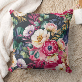 Cojín Decorativo Elegante patrón floral sin costuras