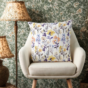 Cojín Decorativo Elegante patrón floral vintage