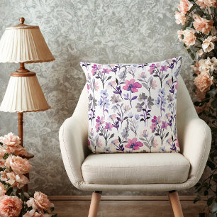 Cojín Decorativo Elegante patrón floral vintage