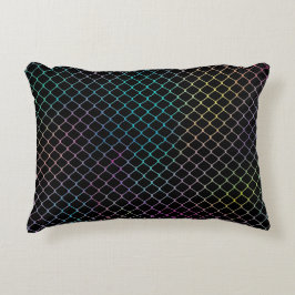 Cojín Decorativo Elegante patrón moderno de cadena de cercas colori