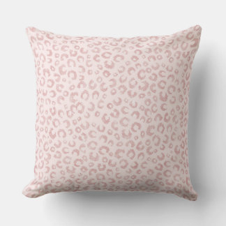 Cojín Decorativo Elegante patrón Rosa Purpurina Oro Leopard