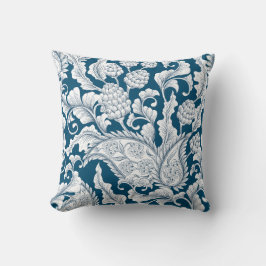 Cojín Decorativo Elegante piña azul y blanca