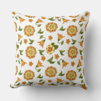 Elegante Planta de Hojas Diseño Pillow