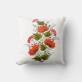 Cojín Decorativo Elegante ramo floral arte popular