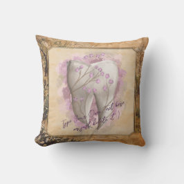 Cojín Decorativo Elegante regalo odontológico antiguo de moda