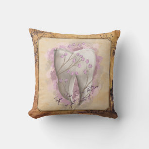 Cojín Decorativo Elegante regalo odontológico antiguo de moda