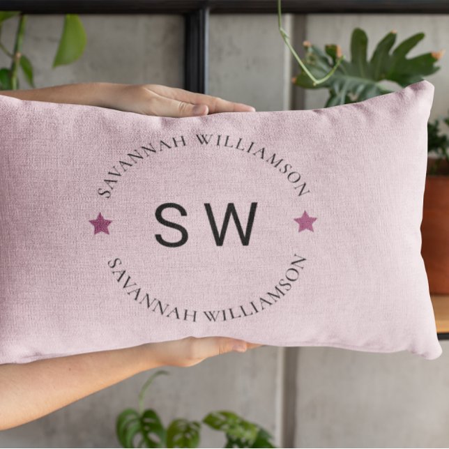 Cojín Decorativo Elegante rosa suave personalizado (Subido por el creador)