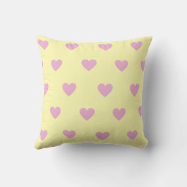 Cojín Decorativo Elegante rosado lindo y acogedor corazón de Moda r