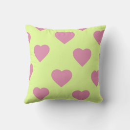 Cojín Decorativo Elegante rosado lindo y acogedor corazón de Moda r