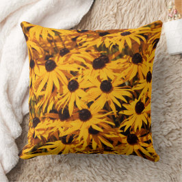 Cojín Decorativo Elegante Rudbeckia floral Susans de ojos negros