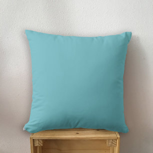 Cojín Decorativo Elegante Sólido Sólido Aqua Blue