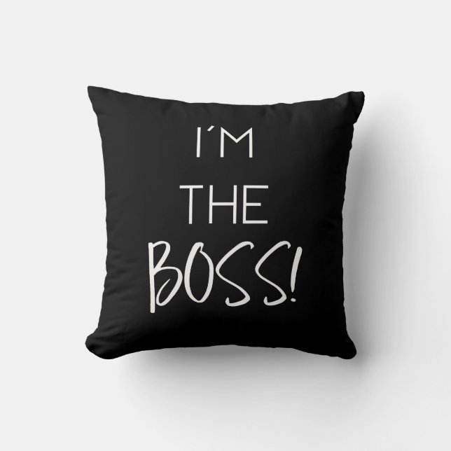 Cojín Decorativo Elegante soy Boss (Anverso)