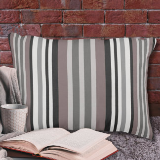 Cojín Decorativo Elegante Tierra Tones Brown Savannah Stripes Patró