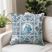 Elegante toile floral de Blue country