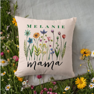 Cojín Decorativo Elegante Trendy Wildflower Mama