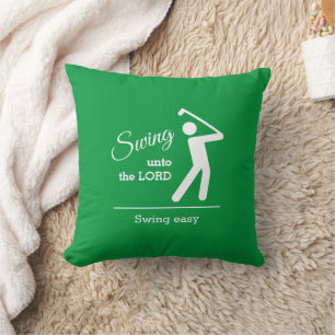 Cojín Decorativo Elegante Verde BALANCEA HACIA EL SEÑOR Golf Cristi