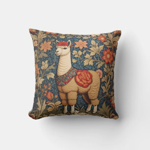 Cojín Decorativo Elegante Vintage Alpaca William Morris Inspirado