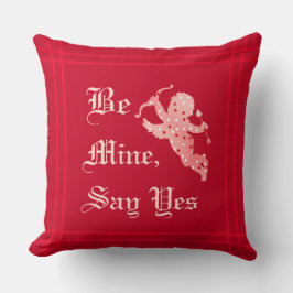 Cojín Decorativo Elegante Vintage Be Mine El día de San Valentín