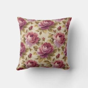 Cojín Decorativo Elegante Vintage Estiloso Romántico Floral Chic