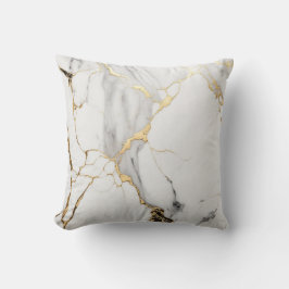 Cojín Decorativo Elegante y abstracto de piedra de mármol dorado ne