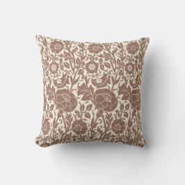 Cojín Decorativo Elegante y elegante patrón floral marrón suave