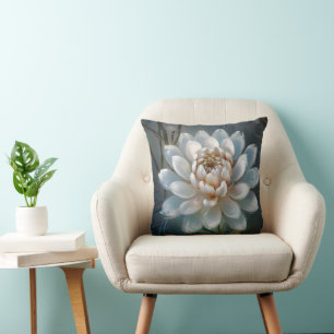 Cojín Decorativo Elegante y elegante Watercolor Waterlily Square