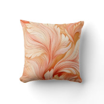 Cojín decorativo elegante y polvoriento de coral e