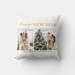 Cojín Decorativo Elegante y simple foto de Año Nuevo Feliz Año Nuev