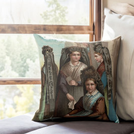 Cojín Decorativo Elegantes alemanas en trajes antiguos