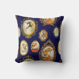 Cojín Decorativo Elegantes Chicas de Art Nouveau vintage flamean ma