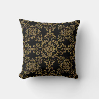 Cojín Decorativo Elegantes Gold- und Black-Glitzer-Design