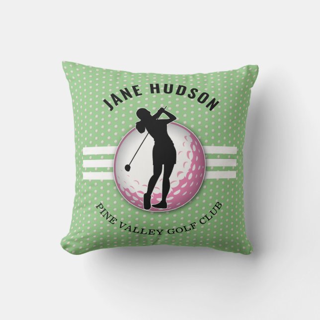 Cojín Decorativo Elegantes mujeres diseño de golf (Anverso)