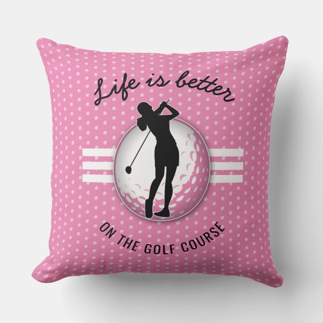 Cojín Decorativo Elegantes mujeres diseño de golf (Anverso)