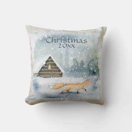 Cojín Decorativo Elegantes Navidades de acuarela Tipografía Keepsak