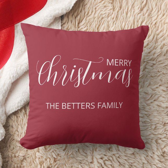 Cojín Decorativo Elegantes Navidades de Berry Sencillos y Limpios (Subido por el creador)