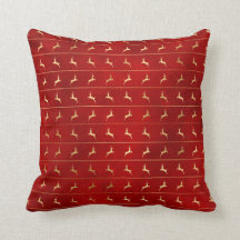 Elegantes Navidades de renos rojos