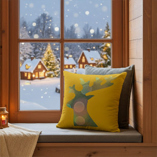 Cojín Decorativo Elegantes Navidades Decorativos De Cabeza De Reno 