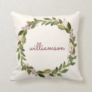 Cojín Decorativo Elegantes Navidades Personalizados escribieron Vin