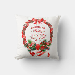 Cojín Decorativo Elegantes Navidades Wreath Pillow
