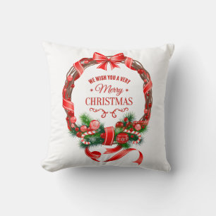 Cojín Decorativo Elegantes Navidades Wreath Pillow