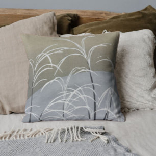 Cojín Decorativo Elegantes neutrales vintage invierno de arte japon