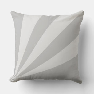 Cojín Decorativo Elegantes Rayos Gris Plateados