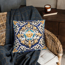 Cojín Decorativo Elegantes regalos de retiro de mosaico de antigüed