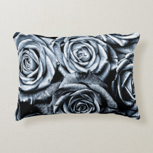 Cojín Decorativo Elegantes Rosas azules