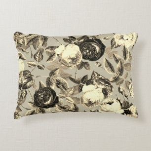 Cojín Decorativo Elegantes Rosas beiges vintage
