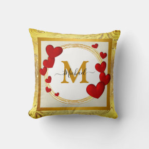 Cojín Decorativo Elegantes San Valentines, Amor, Aniversario de Bod